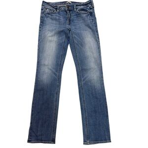 J. CREW Factory | Blue Straight Leg Stretch Denim Jeans size 26S Mid Rise 19023